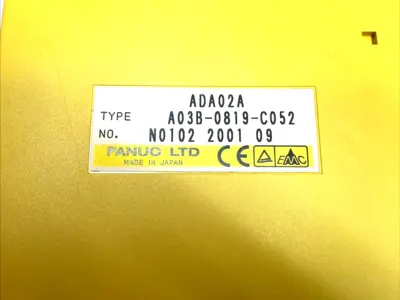 USED FANUC ANALOG OUTPUT MODULE 12-BIT 2-CHANNEL A03B-0819-C052 MISSING SCRE