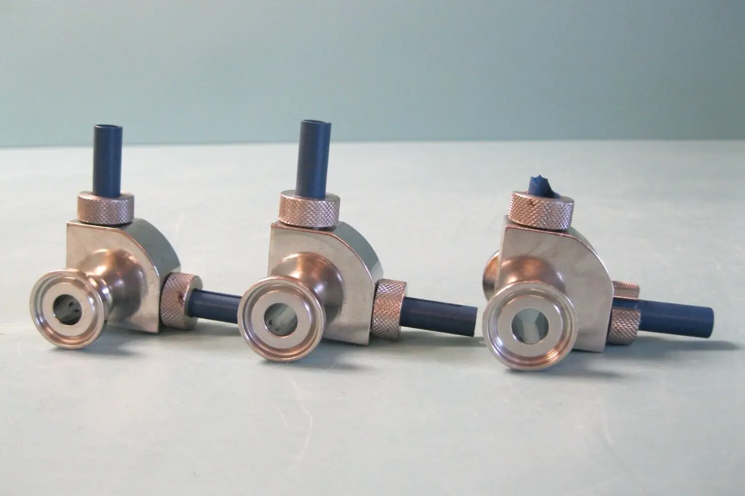 Lot (3) 1/2" Tri-Clamp Stainless Industrial Air Purge Valve L9