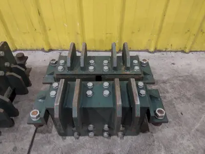 (4) 4 TON HILLMAN MODEL #B1-4  ROLLER TYPE MACHINERY MOVING SKATES: STOCK #22989