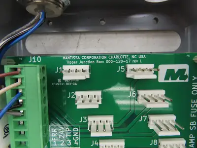 Mantissa Conveyor 000-120-17 Control Board Junction Box Package Tipper Lot of 2