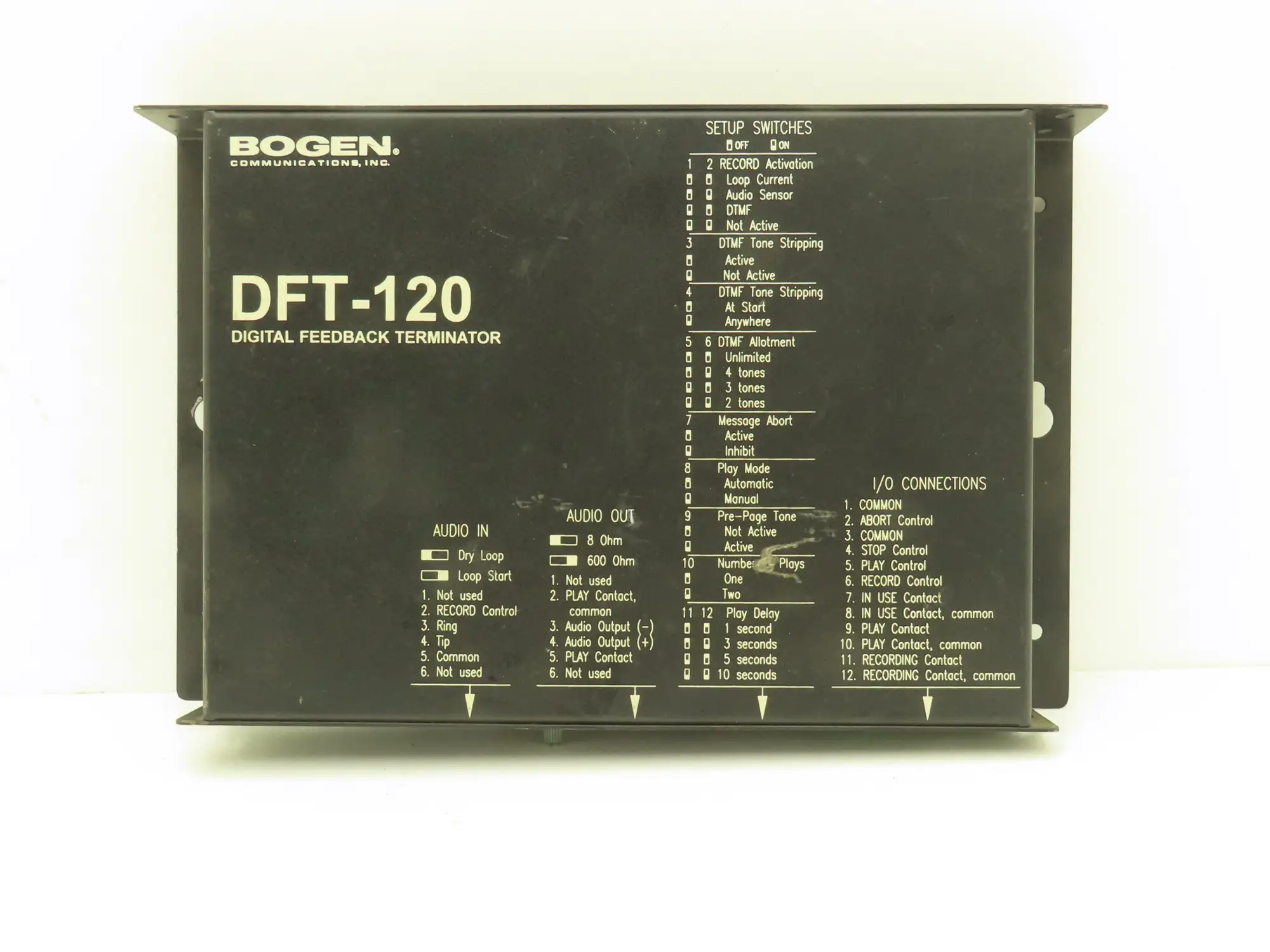 Bogen DFT-120 Ethernet Digital I/O Module 12VDC