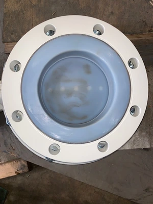 6"-150# Neotecha AB Teflon Lined Ball Valve, Air Operated, Rebuilt Storeroom Spare