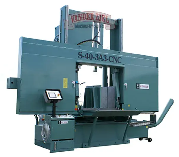 New | in-Stock W.F. WELLS S-40-3A3 CNC Horizontal Band Saws Michigan US | Vander Ziel Machinery Sales #480350