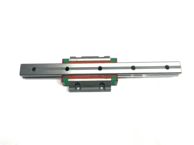 USED HIWIN LINEAR GUIDEWAY BLOCK AND RAIL, 1-BLOCK, 290MM RAIL