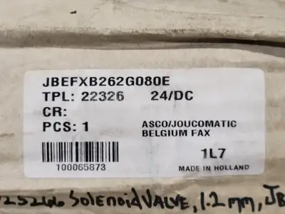 USED ASCO JBEFXB262G080E