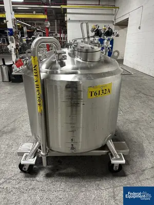 USED DCI Used 600 liter DCI Jacketed Receiver Vessel, Hastelloy C22, 45/150#