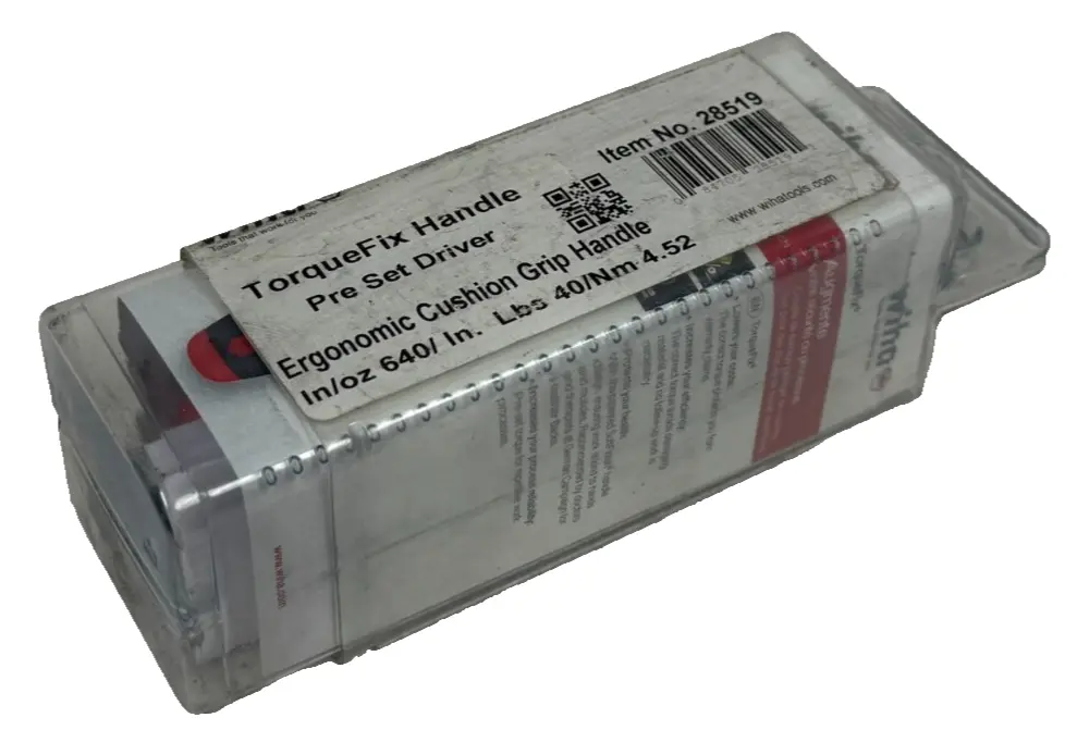 NEW WIHA 28519 TORQUEFIX HANDLE PRE-SET DRIVER 40-In/lbs