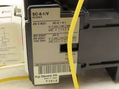 Fuji Electric SC-5-1/V IEC Magnetic Contactor 690VAC 7.5Hp
