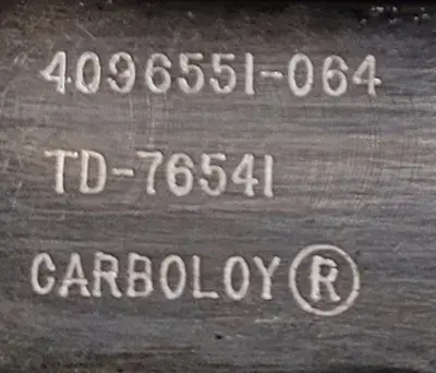 USED CARBOLOY 409655-064 / TD 76541