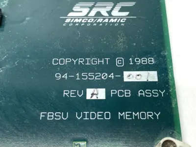 Used Simco Rev A PCB Assembl, FBSU Video Memory 56-155203-001 Printed Circuit Boards (PCB) Michigan US | Maverick Industrial Sales #1410832