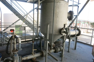 150 Gal Decanter Feed Tank  36" x 36' w/ 24" Cone