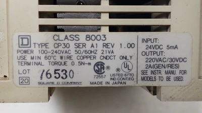 USED Square D 8003-CP30