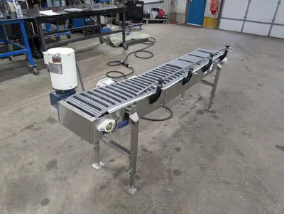 Laughlin SS Plastic Belt Incline Conveyor
