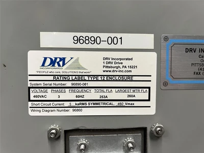 4.5" Diamond America Extruder, 32:1 L/D, 200 HP