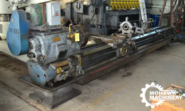 21/22.5" X 198" LEBLOND “21” HEAVY-DUTY ENGINE LATHE w/18” 4-JAW CHUCK - POWER RAPID TRAVERSE - STEADY & FOLLOW RESTS