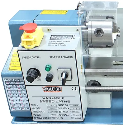 New | in-Stock BAILEIGH PL-714VS-V2-7 Bench Top Lathes Illinois US | Olympus Machinery Group #1350293