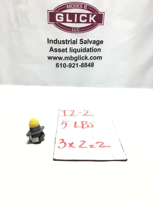 GE 55-200097 Heavy-Duty Oil-Tight Yellow Pilot Light