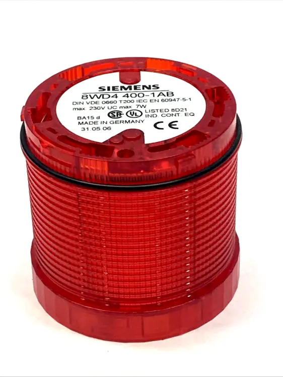 New | in-Stock Siemens Red Steady Light Element 12-230V AC/DC 70mm IP65 Light Source Equipment Michigan US | Maverick Industrial Sales #1400581