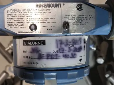 USED ROSEMOUNT 3051CD1A02A1AS5C6C1Q4