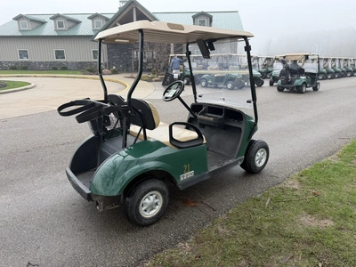 (1) 2015 E-Z-Go golf cart with a Kawasaki gas engine, includes Club Clear club and ball washer, Club...