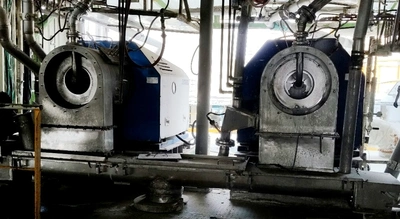 Andritz KMPT SZ 400/2 pusher centrifuge, 316SS.