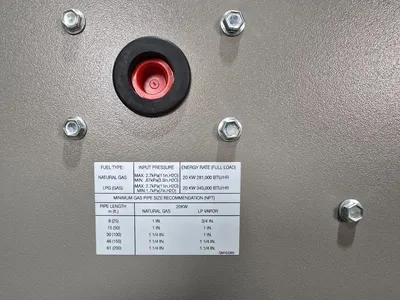 NEW 2021 20 KW Enclosed Kohler 20RCA Natural Gas Propane Generator 240V 3Phase