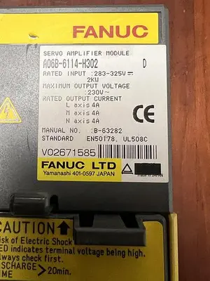 Used FANUC A06B-6114-H302 Tooling & Accessories (Other) Michigan US | RAB Industries, Inc. #184310