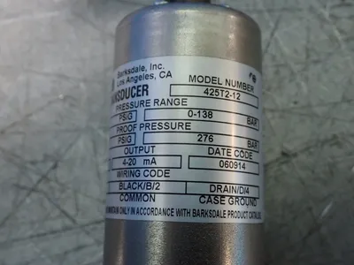 Used BARKSDALE 425T212 Pressure Transmitters Ohio US | HGR 24 #879885