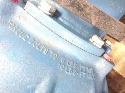 USED ITT 32107 4 INCH AIR ACTUATOR VALVE W/ LIMIT SWITCHES