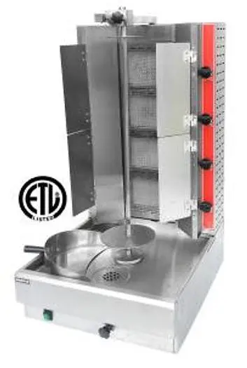 SHAWARMA BROILER GAS - ADJUSTABLE BURNER PANEL