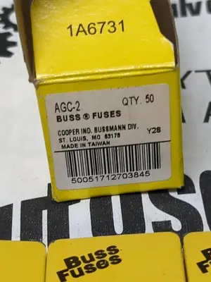 New | in-Stock COOPER BUSSMANN AGC-2 Miscellaneous Equipment (Electrical & Power) Ohio US | Surplus Asset Holdings #1237988