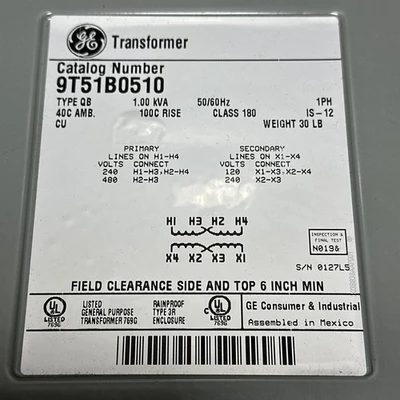 NEW GENERAL ELECTRIC 9T51B0510