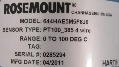 NEW ROSEMOUNT 644HAE5M5F6J6 TEMPERATURE TRANSMITTER