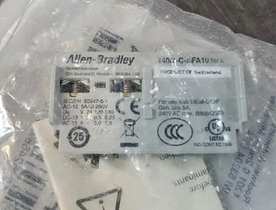 Allen-Bradley 140M-C-AFA10 Auxiliary Contact Block, Front Mounted. Loc4E-25