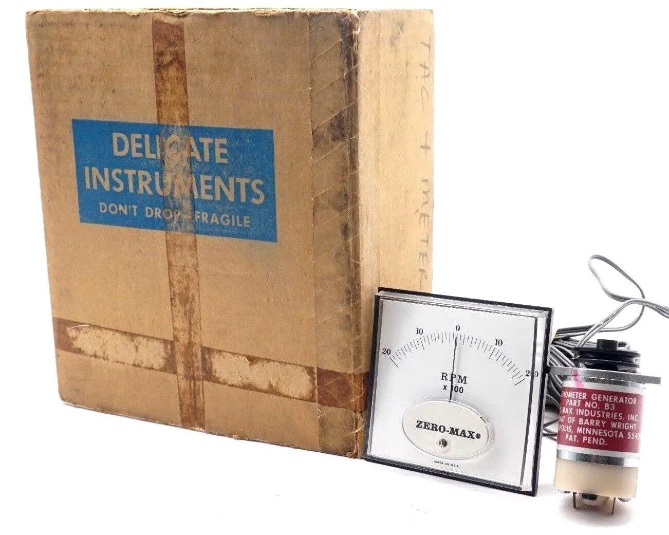 NEW ZERO-MAX INDUSTRIES B3 TACHOMETER GENERATOR