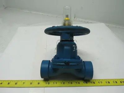 Dia-Flo 015-2472-903-00M 1-1/2" Weir Diaphragm Valve Cast Steel Socket Weld