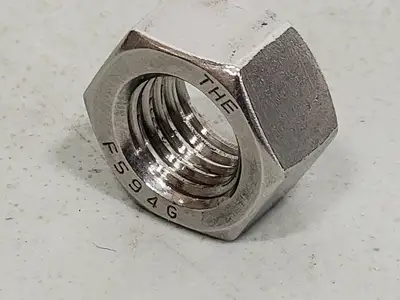 5/8" Stainless Steel Hex Nut THE F594G (Box of 83)