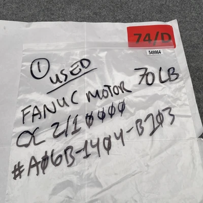 Used FANUC A06B-1404-B103 Servo Motors California US | Davliegogo LLC #1708064