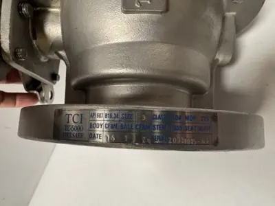 TCI 3-150 CF8M 3" stainless Steel Ball Valve TC 5000 Fire Safe