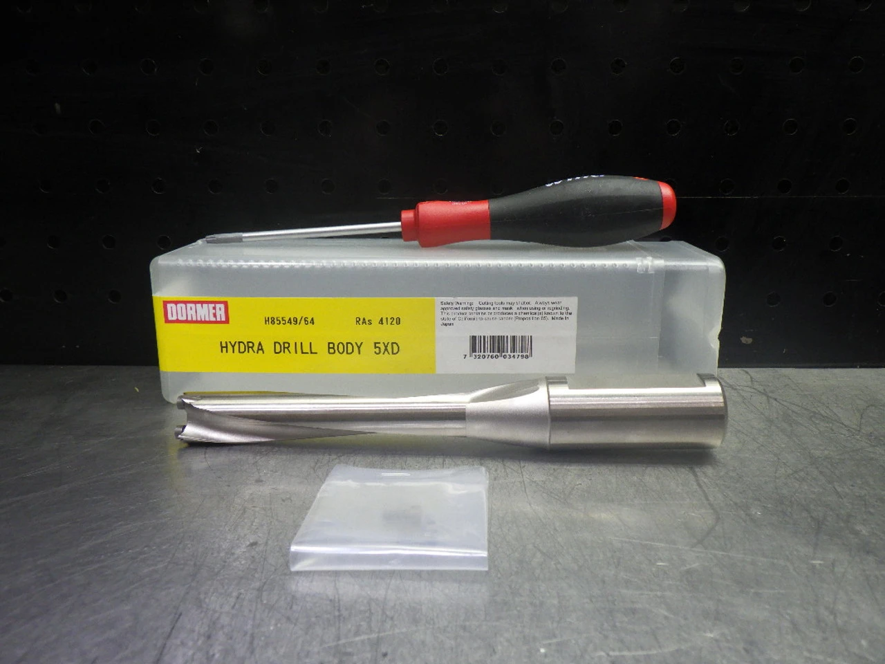 Dormer 49/64" Coolant Thru Drill 1" Shank H855 49/64 1 (LOC2047B)
