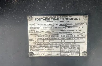 Used 2024 FONTAINE INFINITY, 53FT DROP DECK Misc Trucks Kentucky US | Mitsubishi HC Capital America #1326764
