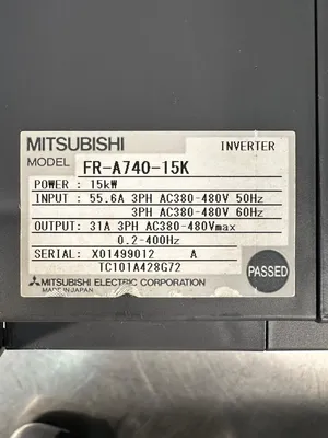 Mitsubishi A700 FR-A740-15K Inverter 15KW 380V (1D-02)