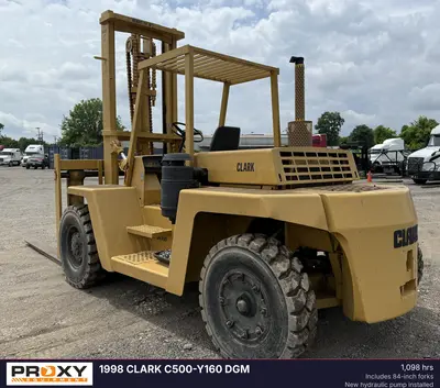 Used 1998 CLARK C500-Y160 DGM Internal Combustion Forklifts: Pneumatic Tire Kentucky US | Proxy Equipment #1385155