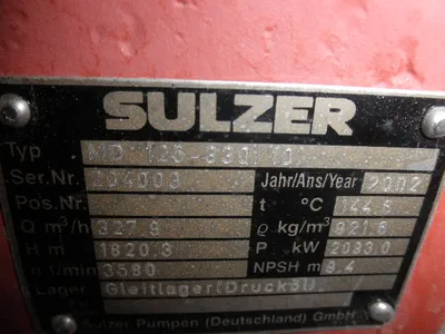 NEW SULZER BINGHAM MD 125-330/10