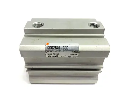 Used SMC COMPACT CYLINDER 40MM BORE 30MM STROKE Pneumatic Cylinders | Maverick Industrial Sales #1105019