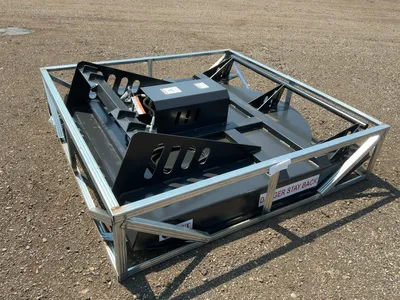 New JCT 72” Brush Mower Skid Steer Attachment, hydraulic driven with hoses and quick coupler fitting...