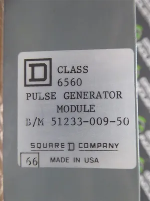 Square D 6560 Pulse Generator Module 51233-009-50 New NIB