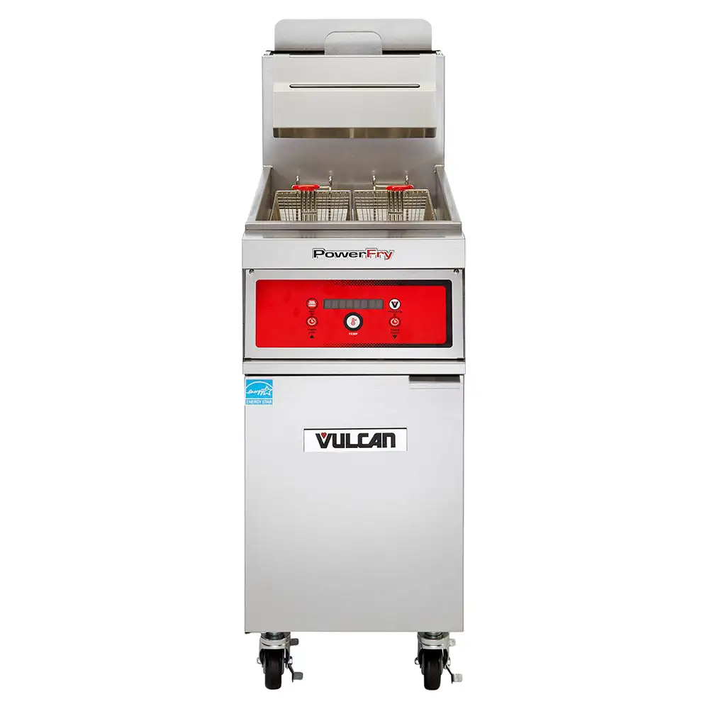 Vulcan 1TR85DF Gas Fryer - (1) 90 Lb Vat, Floor Model, Liquid Propane