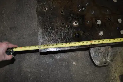 60" x 36" x 1.5" STEEL RAM PLATE