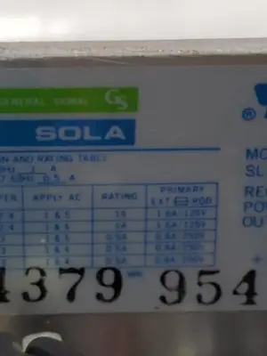 Used SOLA SLS-24-0024 Miscellaneous Equipment (Electrical & Power) | Surplus Asset Holdings #1200505